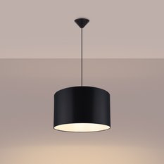 Lampa wisząca NOVA 40 czarna 88x40x40cm nowoczesna E27 do salonu - Miniaturka zdjęcia nr 3