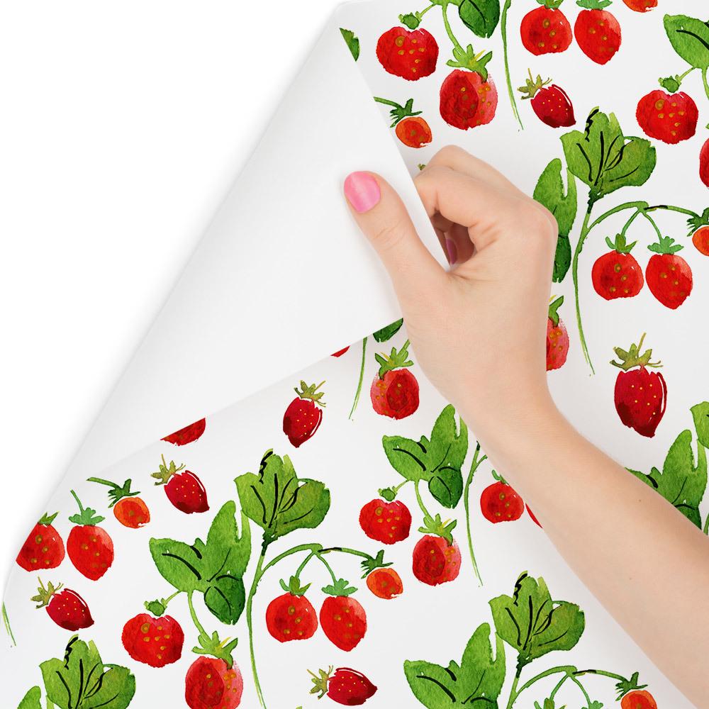 Tapeta ścienna do kuchni, jadalni, owoce truskawki  nr. 3