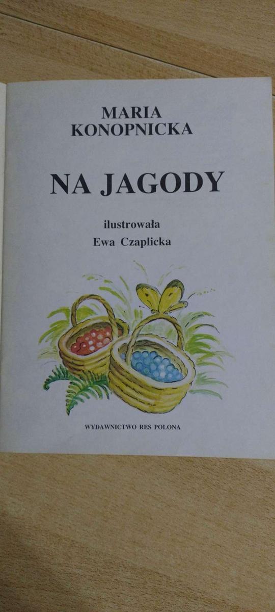 Książka Na jagody - Maria Konopnicka. nr. 2