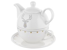 Filiżanka z dzbankiem zestaw Tea For One Mystic Renifer 390 ml - Miniaturka zdjęcia nr 2