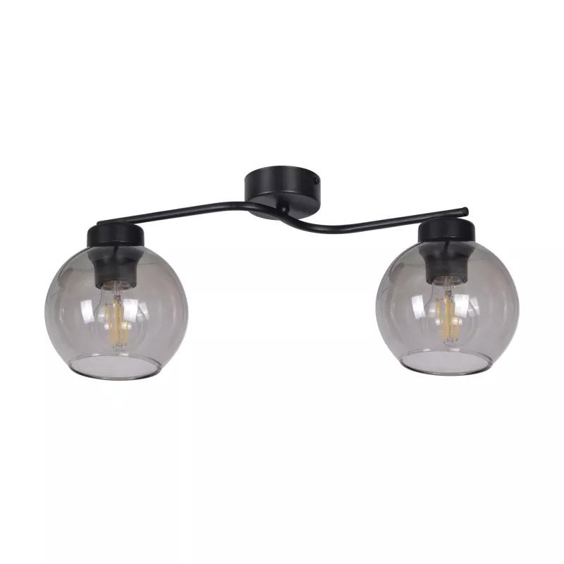 Lampa sufitowa K-2624 AIDEN 50x21x21 cm do salonu lub pokoju czarny/dymiony