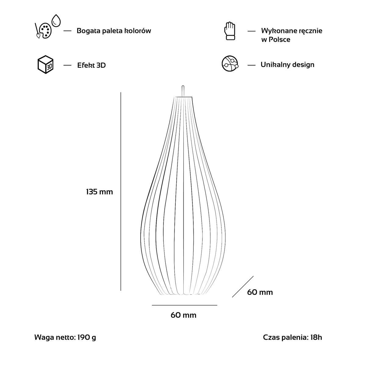 Świeca Static Lines Steel nr. 4