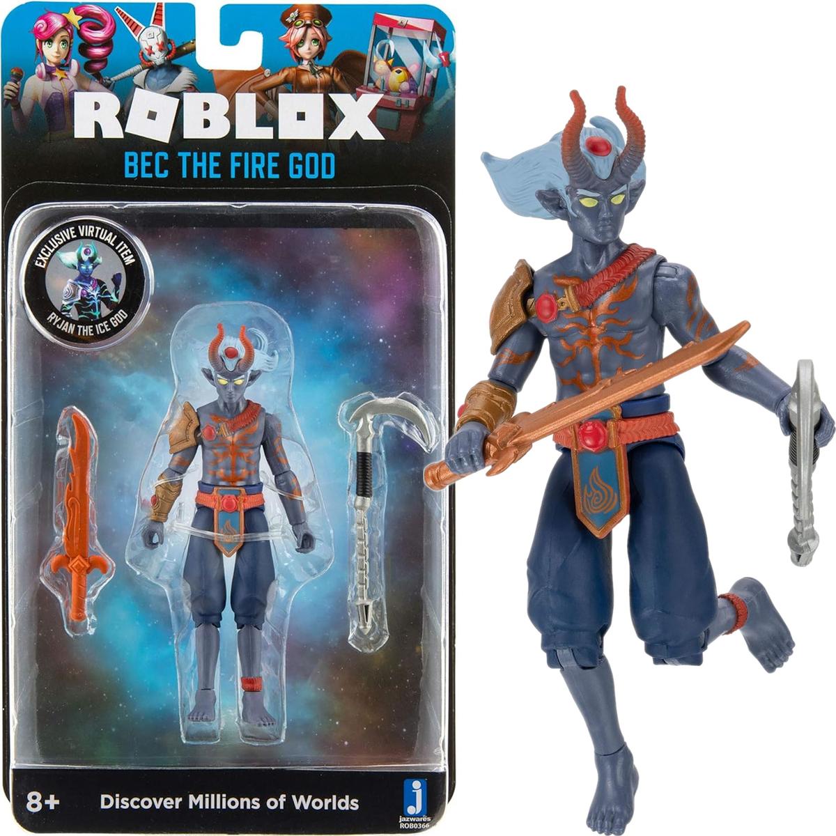 ROBLOX ORYGINALNA RUCHOMA FIGURKA JAZWARES BEC THE FIRE GOD + AKCESORIA