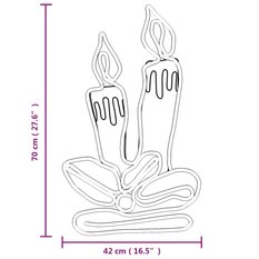 Świąteczna dekoracja w kształcie świec 144 LED, 3 szt. 70x42 cm - Miniaturka zdjęcia nr 6