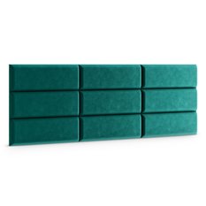  Panele tapicerowane 50x15 cm  na ścianę magic velvet turkusowy - Miniaturka zdjęcia nr 3