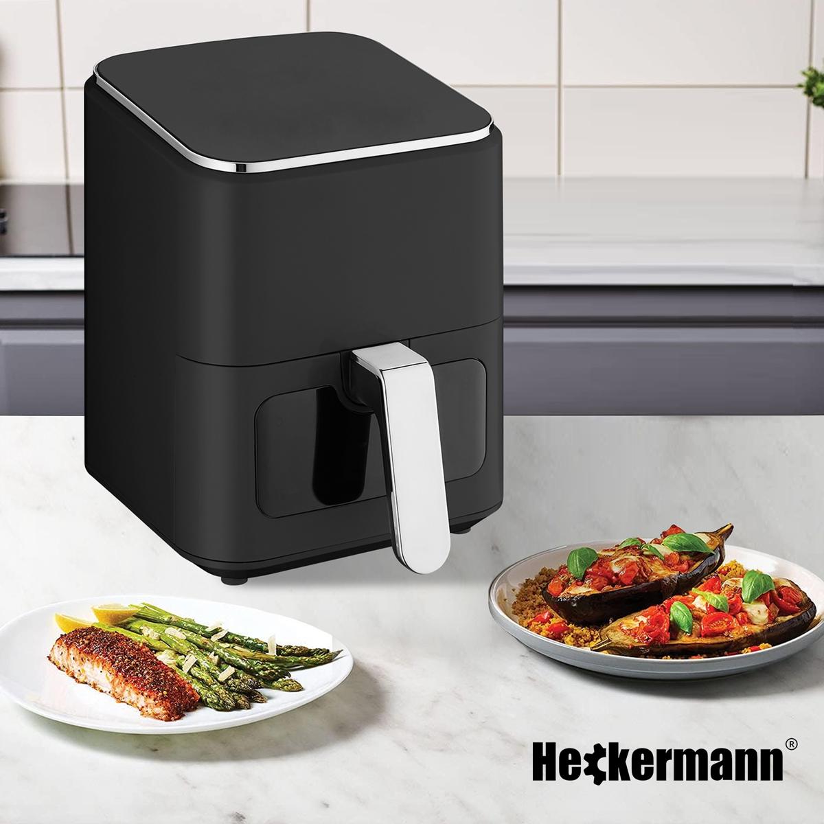 Frytkownica beztłuszczowa Air Fryer 4L Heckermann® RA510D Srebrna nr. 7