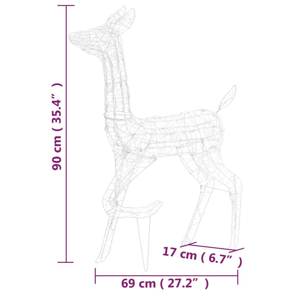 Świąteczne renifery, akrylowe, 160 niebieskich diod LED nr. 11