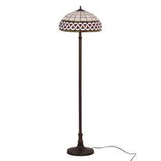 Lampa podłogowa K-F182208 TIFANY 41x157x41 cm do salonu lub pokoju wielokolorowy - Miniaturka zdjęcia nr 1