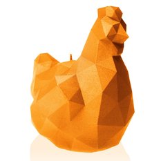 Świeca Chicken Low-Poly Orange Small