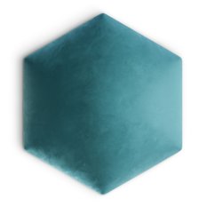 Panele tapicerowane 26x30 cm hexagon magic velvet morski - Miniaturka zdjęcia nr 2
