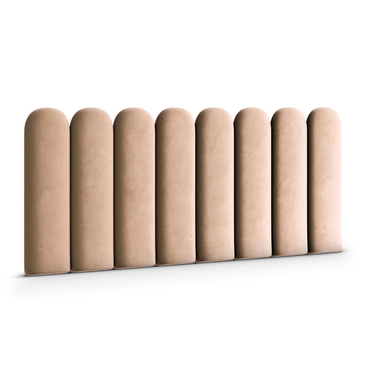 Panele tapicerowane 30x80 cm płotek magic velvet beżowy