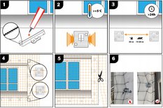 Zestaw 5x Zaczep do montażu siatki na balkon dla kotów Heckermann 10szt - Miniaturka zdjęcia nr 4