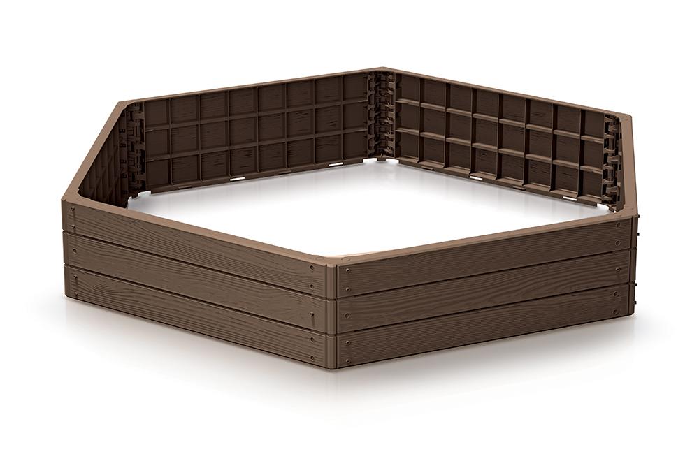 Rabata ogrodowa Base Woody 1480x1290mm Grządka nr. 2