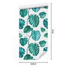 Tapeta Ścienna LIŚCIE Tropikalne Monstera Ozdoba 53x1000  - Miniaturka zdjęcia nr 2