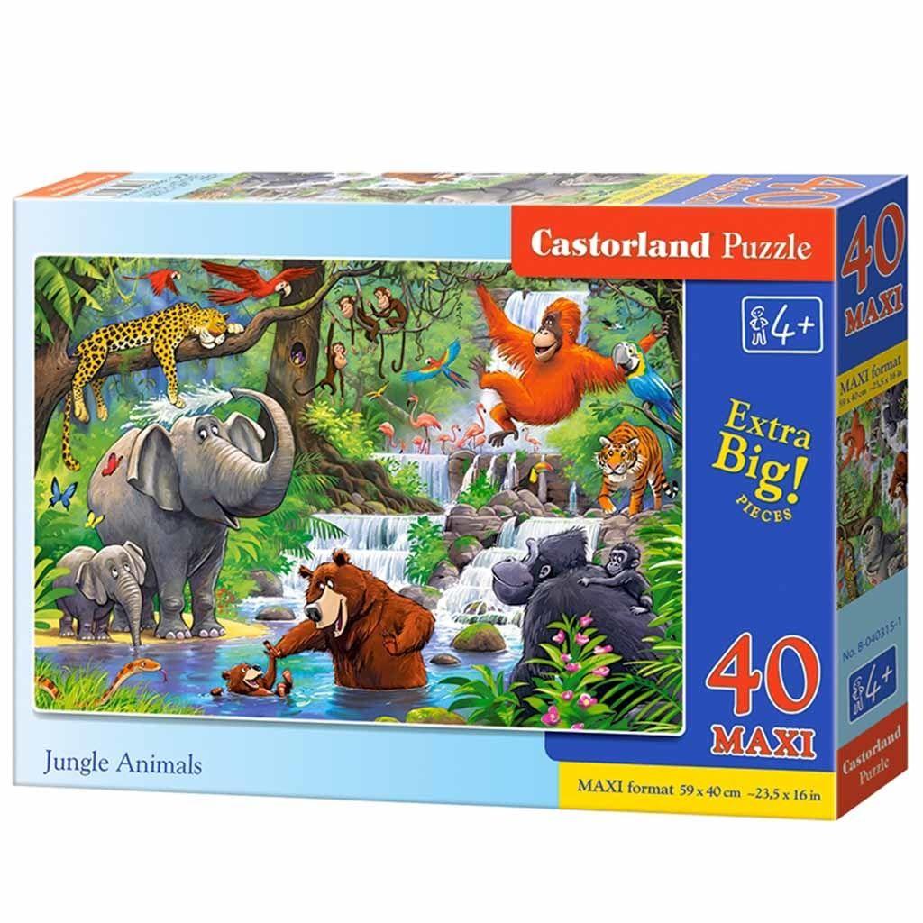 CASTORLAND Puzzle 40 układanka elementów Maxi Jungle Animals - Zwierzęta z Dżungli 4+ nr. 3