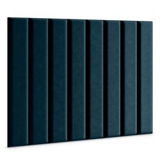 Panele tapicerowane 90x15 cm na ścianę wezgłowie granatowy - Miniaturka zdjęcia nr 3