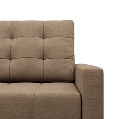 Sofa ELMA 152x88x92 cm  2-osobowa skandynawska rozkładana z pojemnikiem na nóżkach do salonu sprężyna bonell beżowa - Miniaturka zdjęcia nr 7