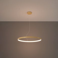 Żyrandol RIO 55 złoty LED 150x55x55cm nowoczesna lampa wisząca LED do slaonu - Miniaturka zdjęcia nr 3