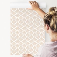 Tapeta Do Salonu ORNAMENTY Muszle Modny Wzór Dekor  - Miniaturka zdjęcia nr 7