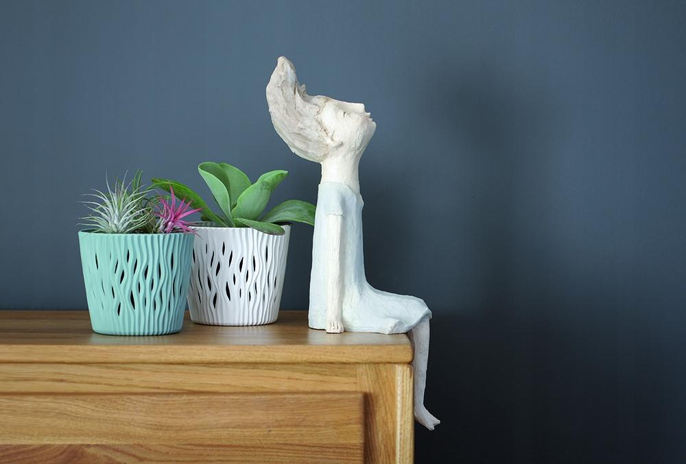 Doniczka okrągła Sandy Round DSR220 z wkładem nr. 3