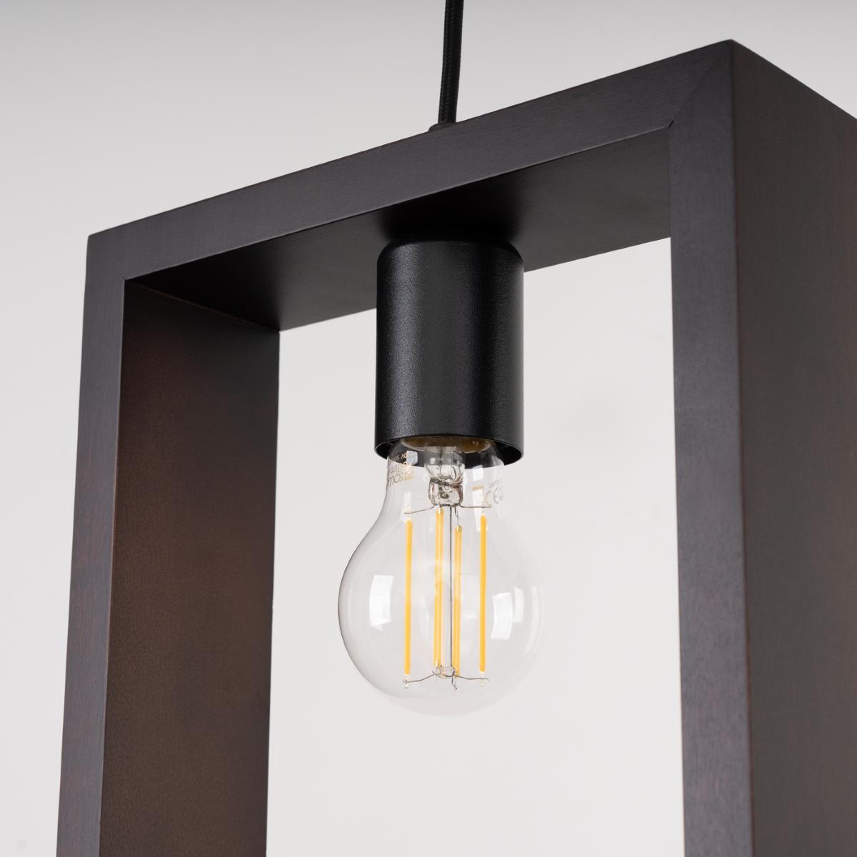 Lampa wisząca ARIES wenge 133x8x24cm nowoczesna E27 do salonu nr. 8