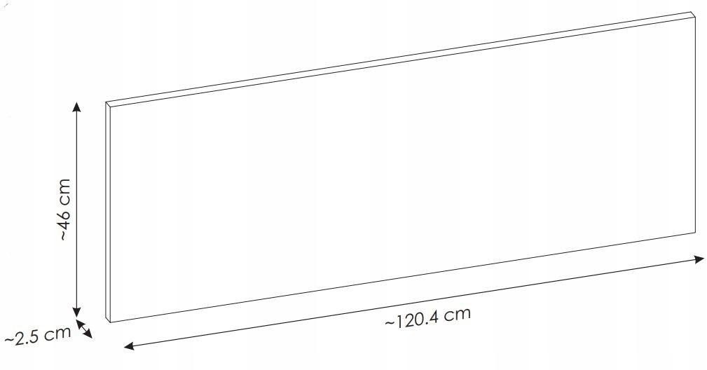 Blat do szafki umywalkowej 120 cm oak 2,5 cm do łazienki  nr. 7