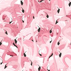 Tapeta do Salonu Różowe Ptaki Flamingi Dekoracja Ścienna z Efektem 3D - Miniaturka zdjęcia nr 3