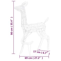 Świąteczne renifery, akrylowe, 160 niebieskich diod LED - Miniaturka zdjęcia nr 11