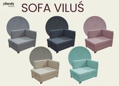 Sofa rozkładana dziecięca Viluś 108x81x78 cm narożnik jednoosobowy do pokoju z funkcją spania i przechowywania dla dzieci grafit - Miniaturka zdjęcia nr 13