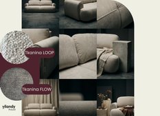 Kanapa rozkładana ITALY 253x110x71 cm LOOP trzyosobowa sofa z funkcją spania kremowa - Miniaturka zdjęcia nr 4