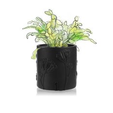 Donica Flower Deco Black Matt Poli 13 cm - Miniaturka zdjęcia nr 3