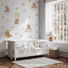 Naklejki Ścienne Dla Dzieci Misie Gwiazdy 60x30 Króliczki ZESTAW - Miniaturka zdjęcia nr 5
