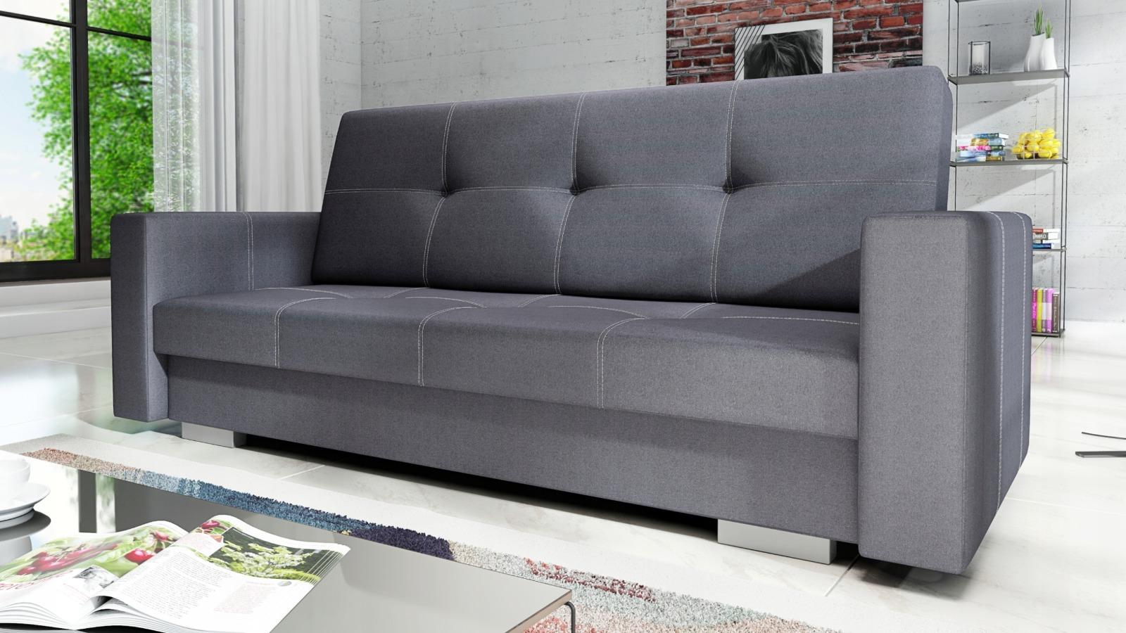 Wersalka Alexia 90x200x90 cm do salonu czarna nr. 2