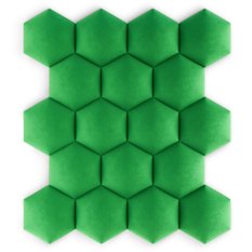 Panele tapicerowane 26x30 cm hexagon magic velvet zielony - Miniaturka zdjęcia nr 7