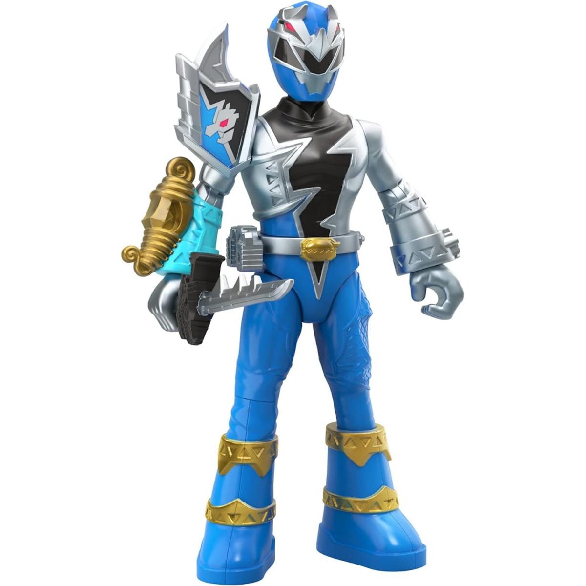 Figurka power rangers dino fury battle attackers blue niebieski ranger vs shockhorn dla dziecka nr. 4