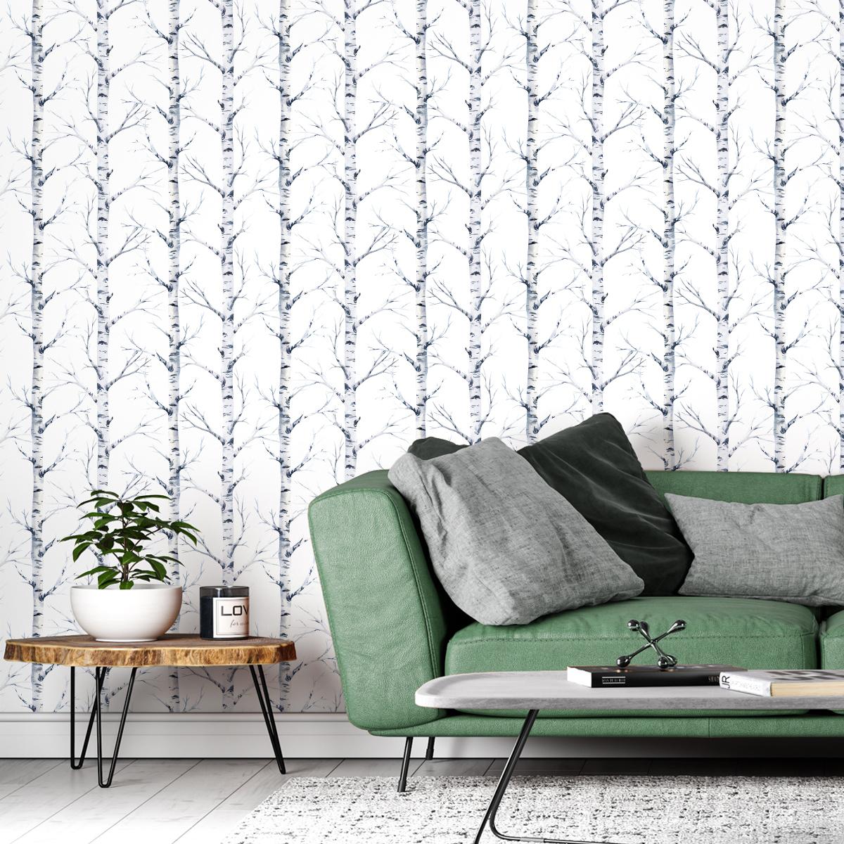 Tapeta Ścienna Delikatne Brzozy DRZEWA Natura Las 53x1000  nr. 7