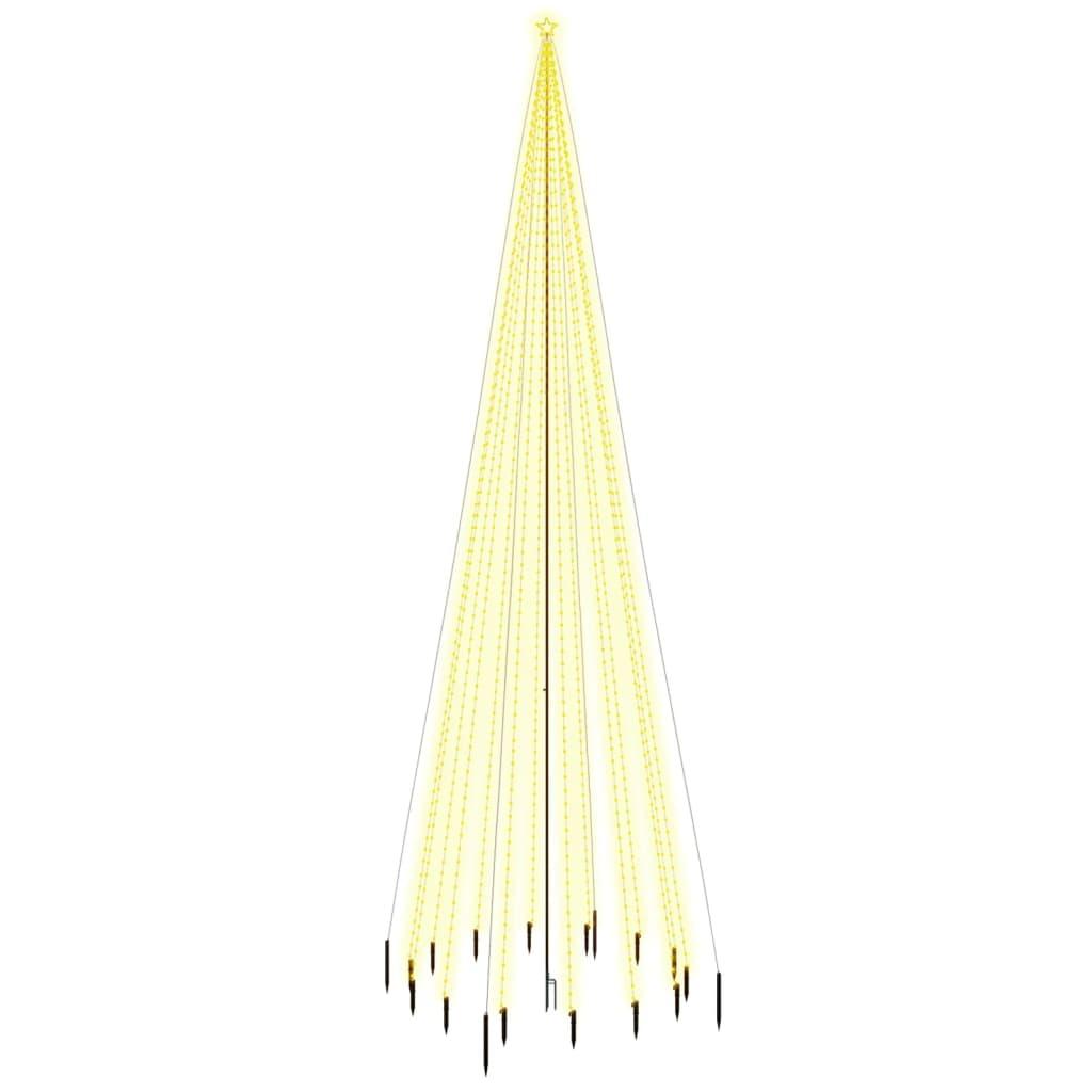 Choinka z kołkiem gruntowym, 1134 ciepłe białe LED, 800 cm nr. 2