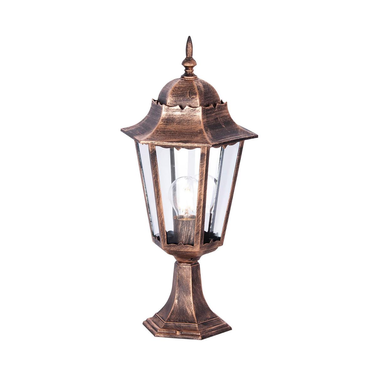 Lampa ogrodowa stojąca K-5006S / LOZANA 22x51x16 cm do ogrodu czarny/złoty