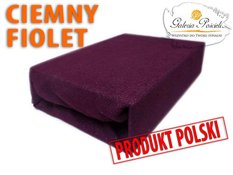 Prześcieradło frotte 90x200cm CIEMNY FIOLET - Miniaturka zdjęcia nr 3