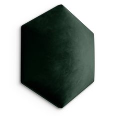 Panele tapicerowane 35x40 cm na ścianę hexagon butelkowa zieleń - Miniaturka zdjęcia nr 1