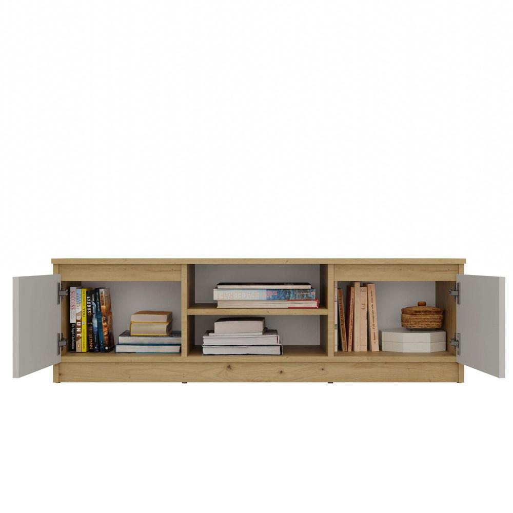 Szafka RTV Malwa 36x120x40 cm do salonu dąb artisan kaszmir beż nr. 11