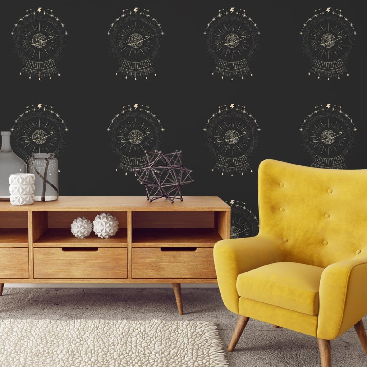 Tapeta Młodzieżowa PLANETY Gwiazdy Abstrakcja Boho  nr. 7