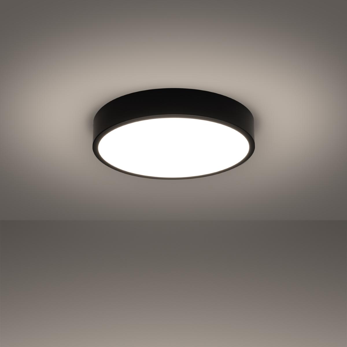 Plafon ONYX 40 czarny LED 3000K 6x40x40cm nowoczesna lampa do salonu nr. 3