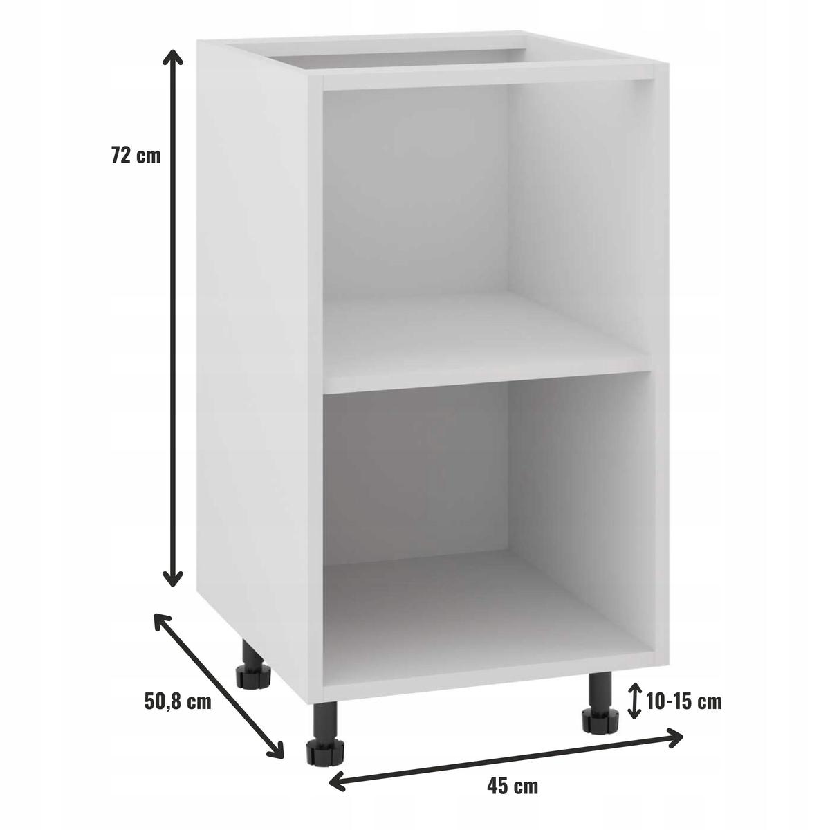 Korpus szafka kuchenna dolna 50x82x45 cm z akcesoriami biały do kuchni nr. 2