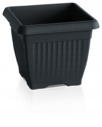 Doniczka kwadratowa Terra DKWT24 + podstawka 7l - Miniaturka zdjęcia nr 2