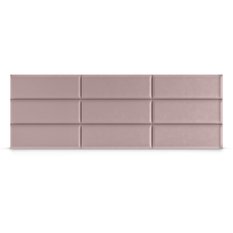 Panele tapicerowane  60x20 cm na ścianę prostokąt różowy - Miniaturka zdjęcia nr 7