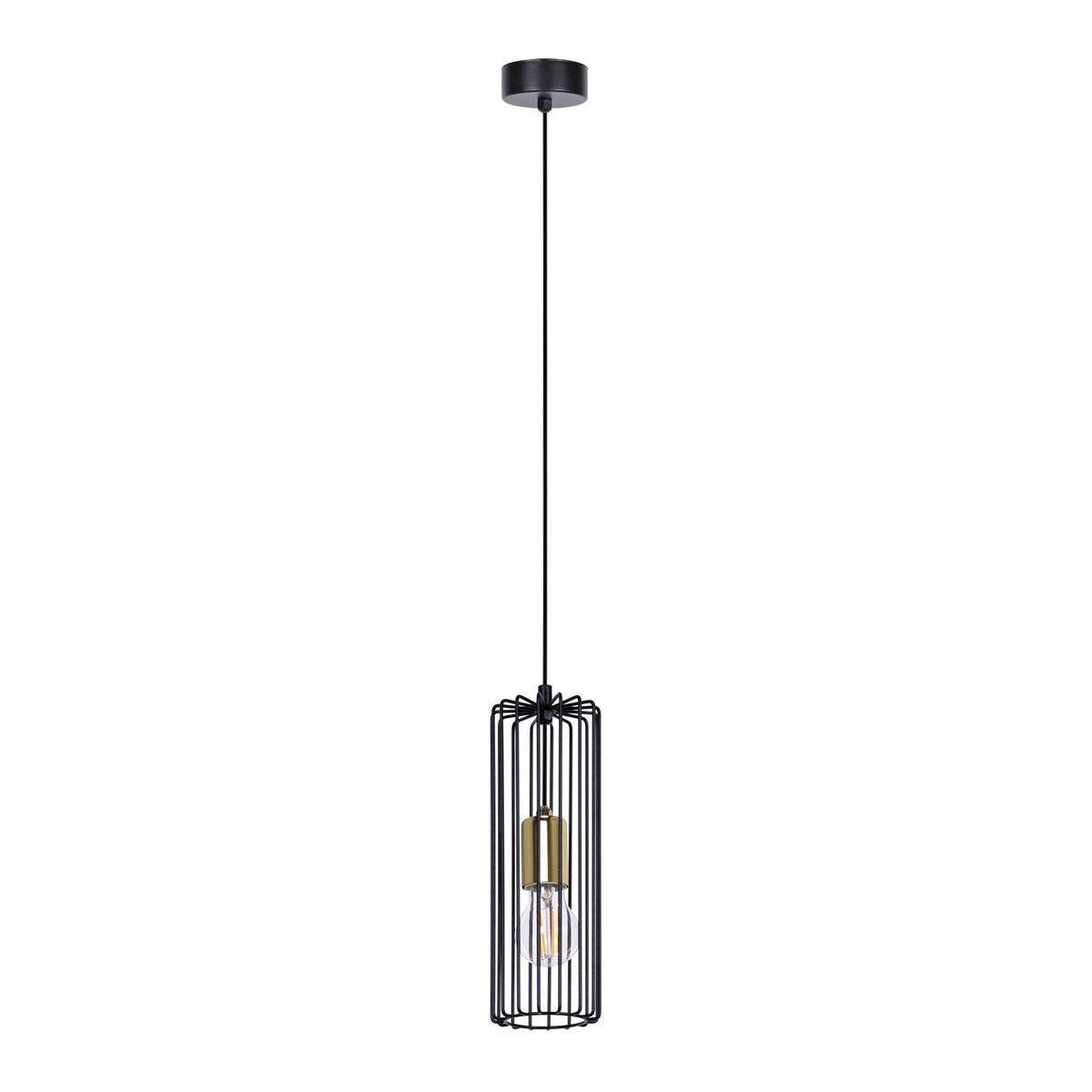 Lampa wisząca K-4935 GABIA 10x120x32 cm do salonu lub pokoju czarny/złoty