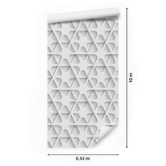 Tapeta Do Salonu ABSTRAKCYJNY Wzór Geometryczny 3D 53x1000  - Miniaturka zdjęcia nr 2