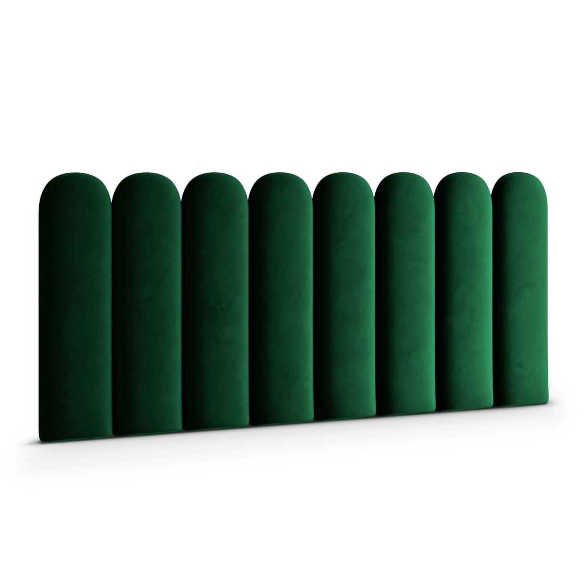 Panele tapicerowane 30x80 cm na ścianę płotek butelkowa zieleń magic velvet