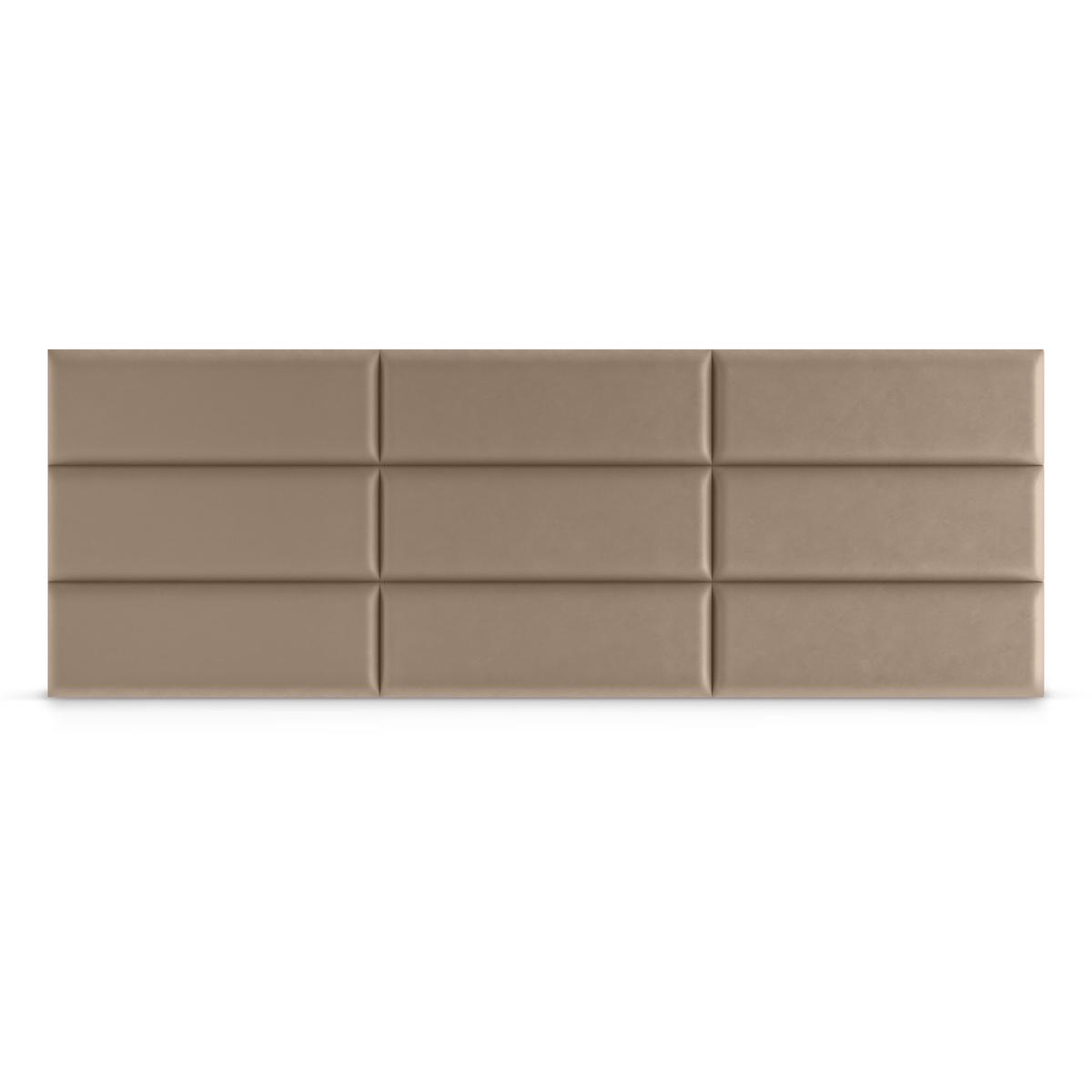 Panele tapicerowane 60x20 cm na ścianę prostokąt beżowy nr. 4